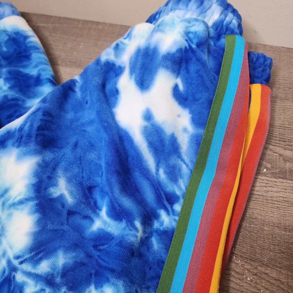 Farm Rio Tie Dye Rainbow Joggers Sweatpants High Rise Womens XS - Picture 10 of 13